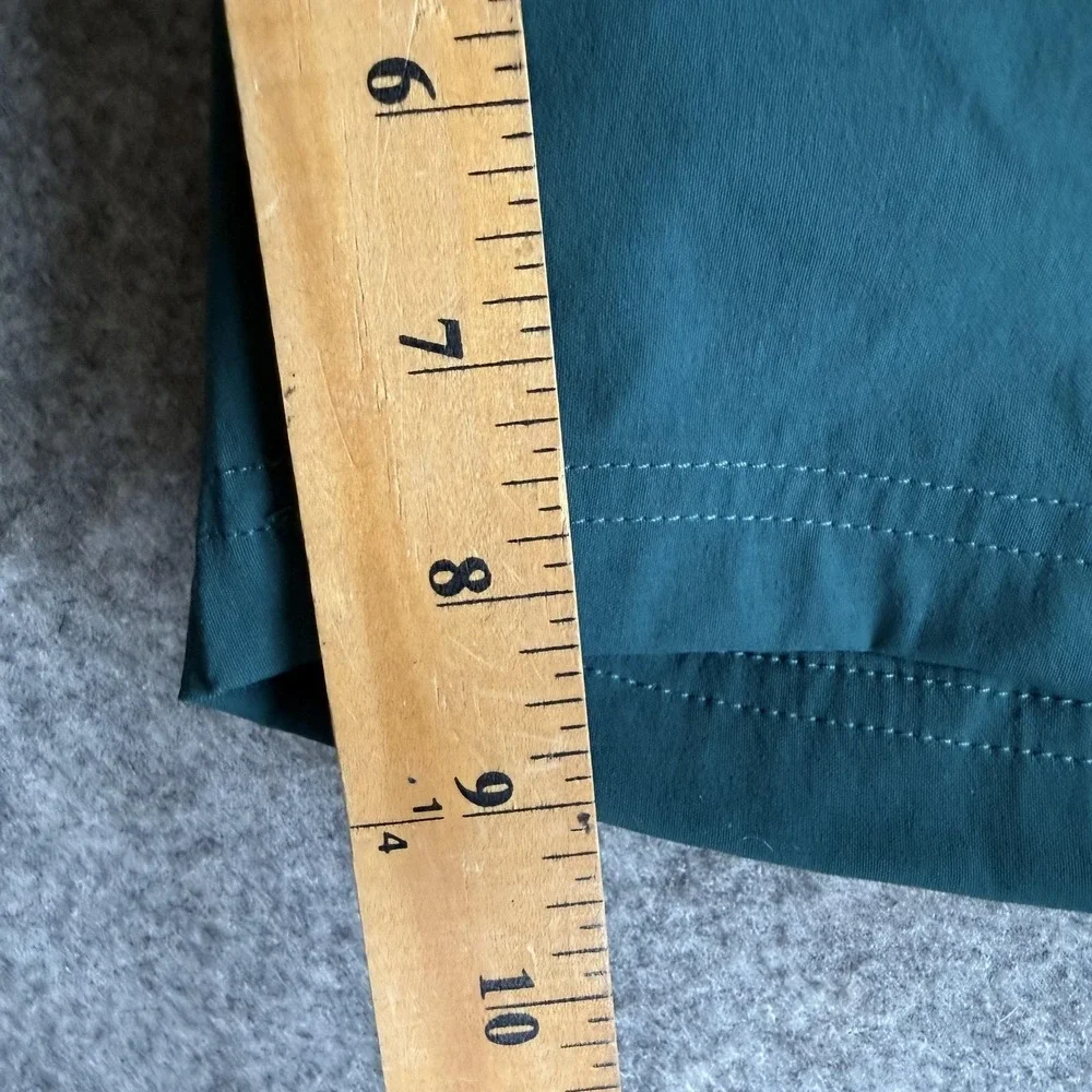 Eddie Bauer Shorts Mens 48T Tall Green Chino Horizon Guide Wander 9 Inseam Hikin
